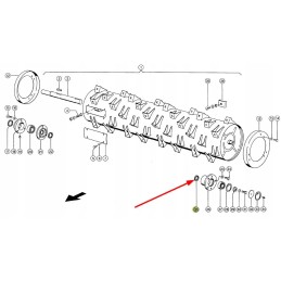 504030 0 rotoriaus veltinio žiedas 35 x 48 x 5