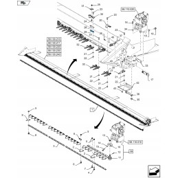 Pjovimo juostos reguliavimo plokštė 25 mm 482769