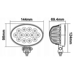 LED darbo lempa 39w 3510 lm 10 30v 13 le la10039