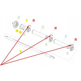 100023742 pleištas su nosimi 10 x 4 x 60