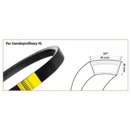 V formos diržas hl 3200 stomil geltonas kombainas bizon