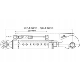 Hidraulinė viršutinė jungtis su TCVNN kabliu 630 mm