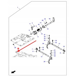 La10159001 pavarų dėžės korpuso kaištis