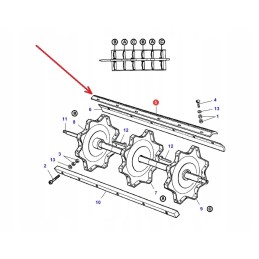 La313241700 dešinės 2 dalys l 1580 mm