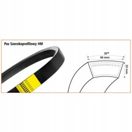 HM diržas 2130 Sanok Bizon su 056 kūlimo agregato pavaros diržu