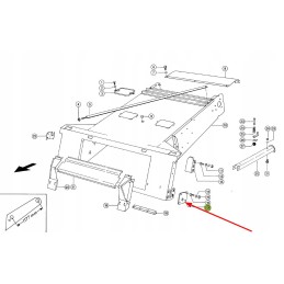 765451 0 įsiurbimo kanalo metalinė plokštė