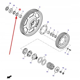 La322223250 skriemulio poveržlė 45 5 x 65 x 5