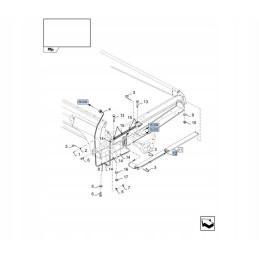 Grūdų praradimo jutiklis new holland case cr cx csx tc