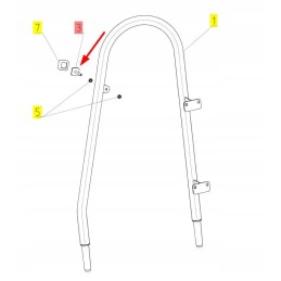 100496081 plokštė su M8 x 60 sriegiu