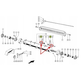 060016 2 metalinė įvorė, išorinis smulkintuvo peilis