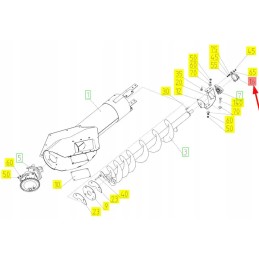 100153387 išmetimo vamzdžio varžto guolio korpusas