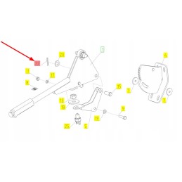 100498123 tiesus kaištis 3 2 x 25 mm