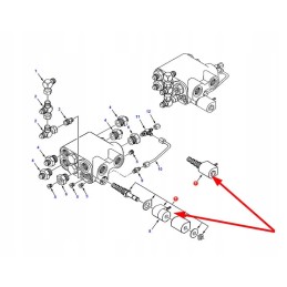 71359890 hidraulinio bloko solenoidinis vožtuvas