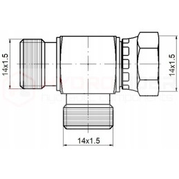 Tee jungtis BBA 3x M14x1 5 hidrolideris