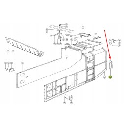 648862 2 dešinės šviesos laikiklio dangtelis