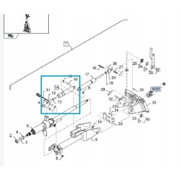Vairo kolonėlės pavara new holland case 876