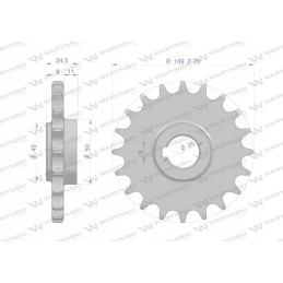 Grūdinto plieno grandinės ratas su 20 5 8 skersmuo 25