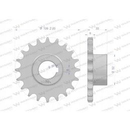 Grūdinto plieno grandinės ratas su 20 5 8 skersmuo 30