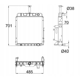 Vandens aušintuvo korpusas 238 248 258 395 795 varinis