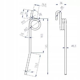 Ritės pirštas John Deere kombainui