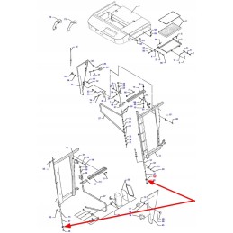 D45039100 kabinos rėmo tvirtinimo spaustukas