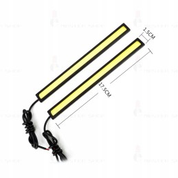 LED dieniniai žibintai DRL 12W 17 cm juosta