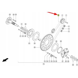 767203 41 būgno pavaros grandinė