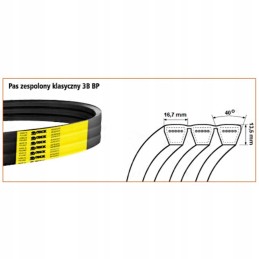 Juostinis diržas 3hb 3556 3500 bp trapecinis diržas Sanok