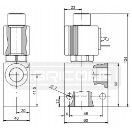 Elektrinis vožtuvas b2s nz 2 2 1 2 230v 70l 350bar 2mp