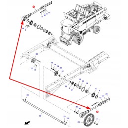 D28482436 grūdų bunkerio pavaros svirtis