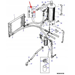 112858w91 agco hidraulinės alyvos filtras