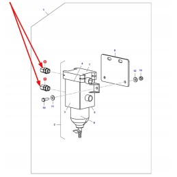 D45255901 kuro filtro korpuso srieginė jungtis