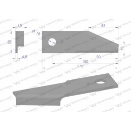 Rotacinis peilis, šiaudų smulkintuvas, smulkintuvas, podget
