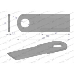 Sukamasis peilis šiaudų smulkintuvas lygus