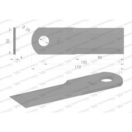 Sukamasis peilis šiaudų smulkintuvas lygus