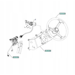 Atbulinės eigos svirtis nh th t6 t7 t6000 48111822