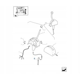 GTV kabelis 1175mm new holland case 84325590 cnh