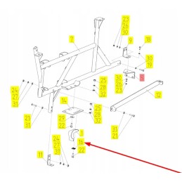 100709272 kvadratinė poveržlė