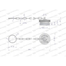 Bizon M18x1 5 vožtuvų kamščių komplektas, prisukamas