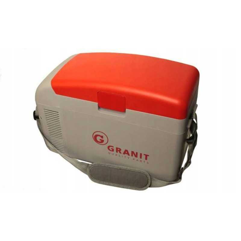 Nešiojamas turistinis šaldytuvas 10l granitinis 12v 230v