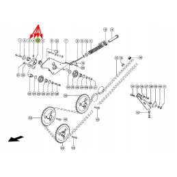 755600 1 grūdų iškrovimo pavaros svirtis