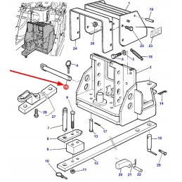 3389706m3 galinio kablio kaištis 25 x 222