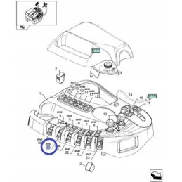 Antraštės pavaros jungiklis 84320233 new holland cn