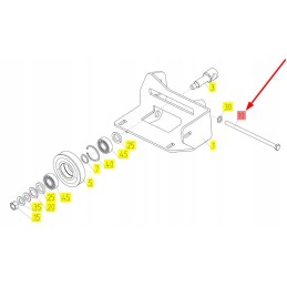 101785026 varžtas, pilnas sriegis, m10 x 200