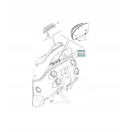 Prietaisų skydelis new holland t6 t7 47541068