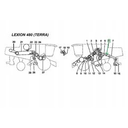 Claas 061700 Lexion pašarų kombaino būgno atskyrimo diržas
