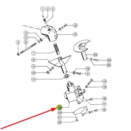 Claas 603839 išleidimo vamzdžio kampinė pavara