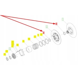 100043806 variatoriaus sandarinimo žiedas