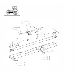 Veleno jungiamoji priekinė pavara New Holland TL Fiat Ford