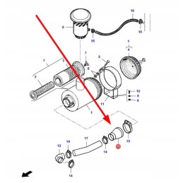 La322883350 oro filtro guminė jungtis
